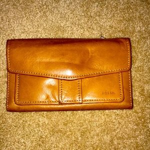 Genuine leather fossil wallet